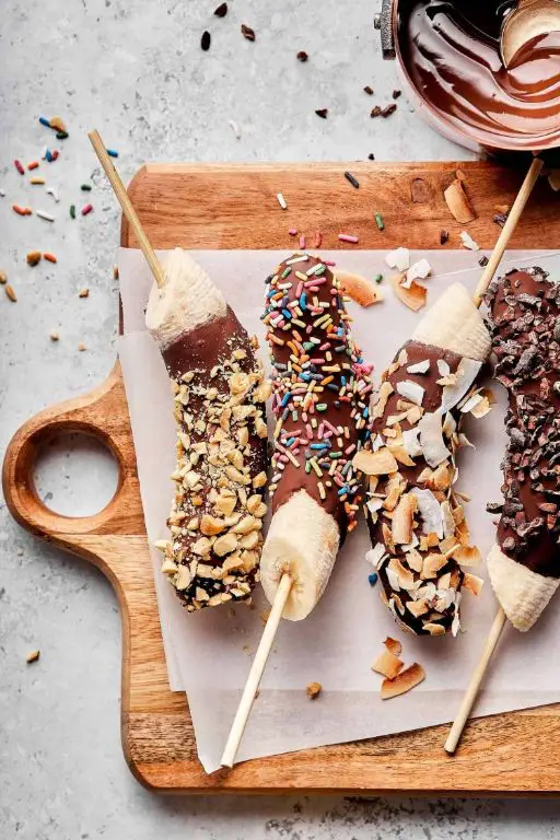 Chocolate Banana Pops
