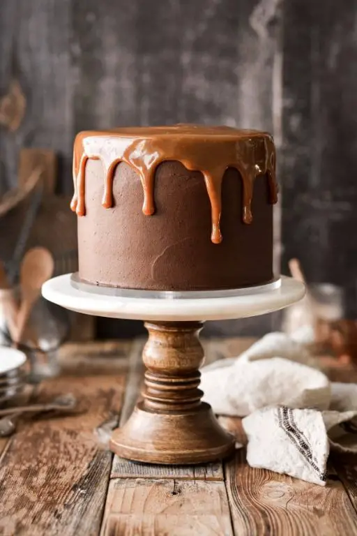 Chocolate Caramel Drip Cake