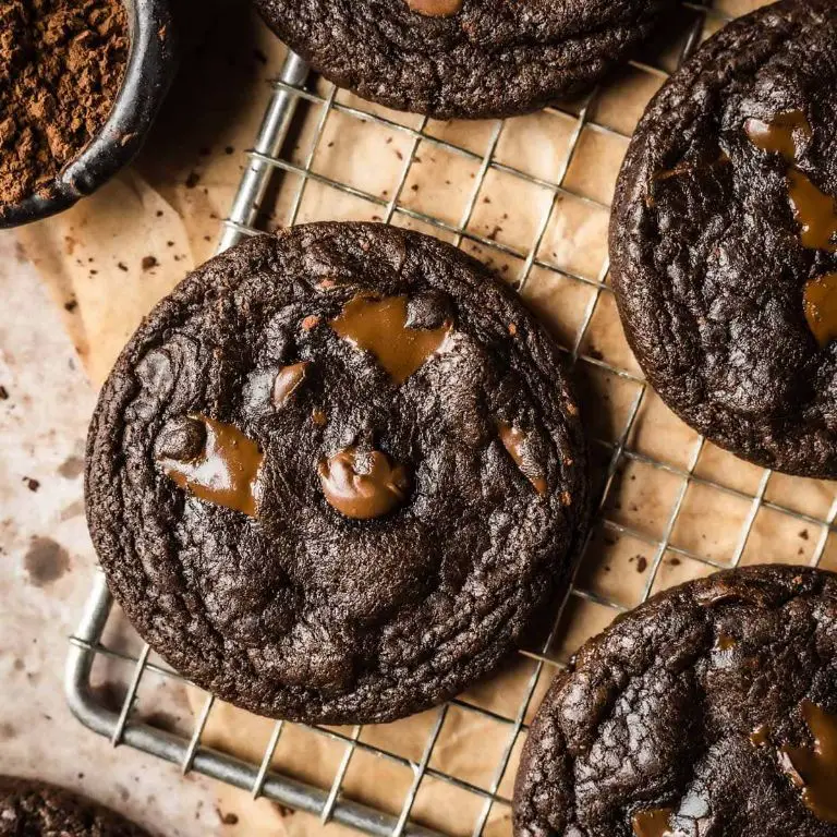 Chocolate Chip Cookies with Cocoa Powder