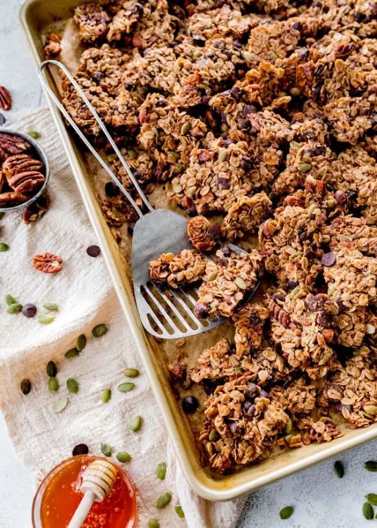 Chocolate Chip Granola Clusters