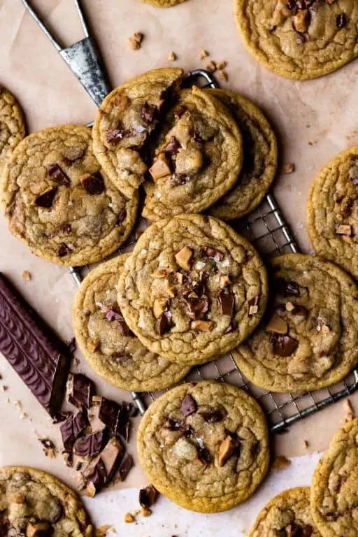 Chocolate Chip Heath Toffee Cookies