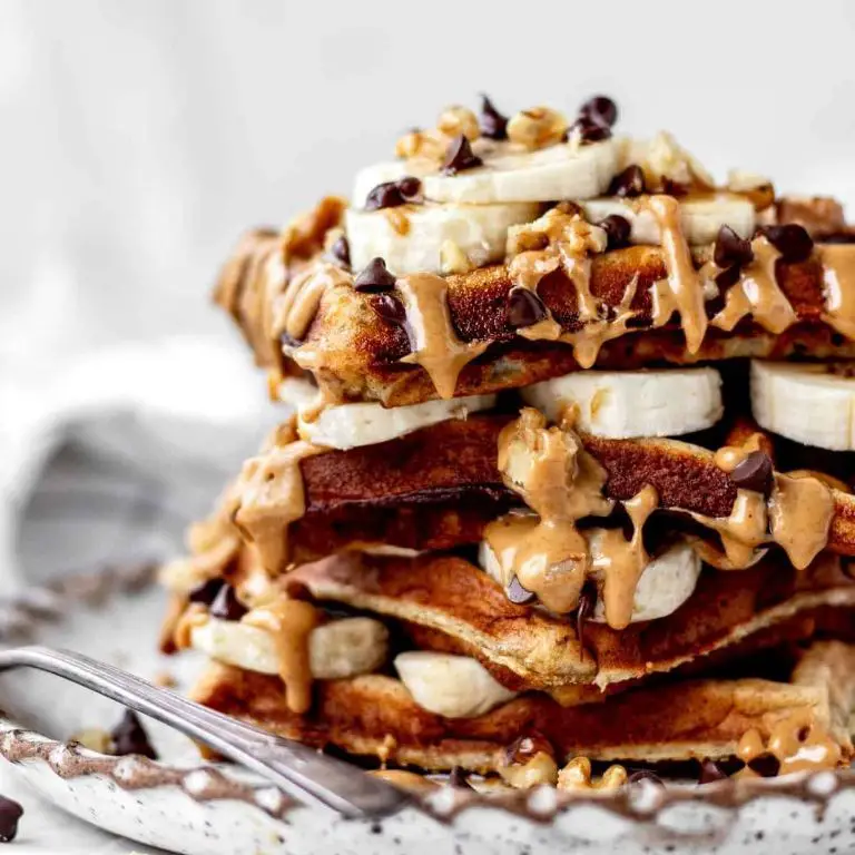 Chocolate Chip Kodiak Cakes Waffles