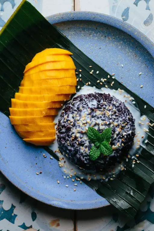Chocolate Drizzle Mango Sticky Rice