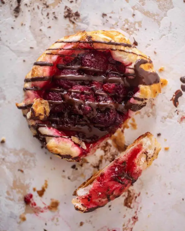 Chocolate Ganache and Raspberry Puff Pastry Treats