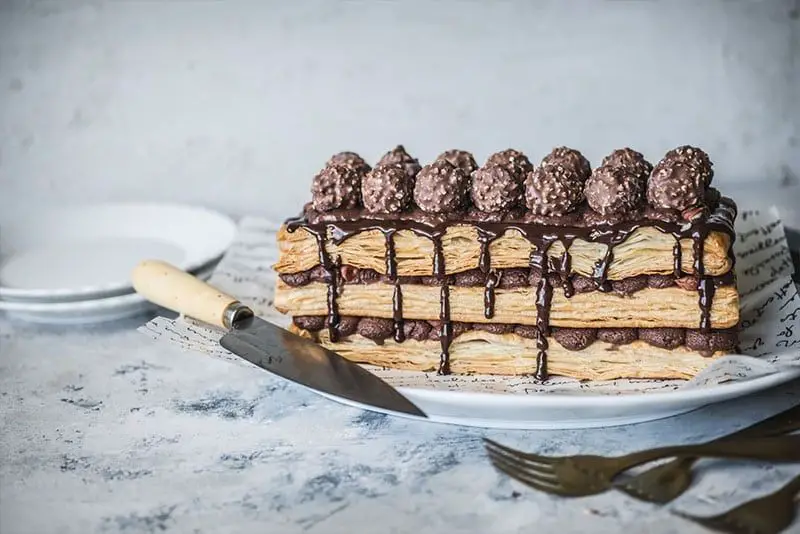 Chocolate Hazelnut Mille-Feuille