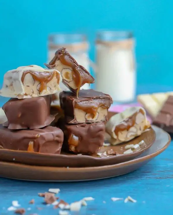 Chocolate Hazelnut Nougat Bars
