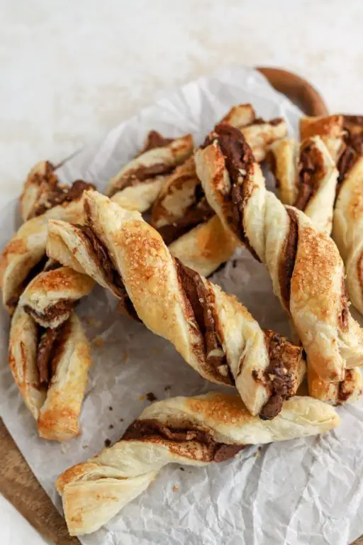 Chocolate Hazelnut Puff Pastry Twists