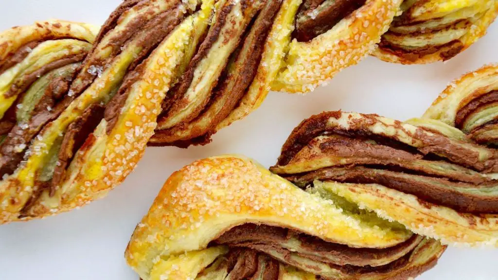 Chocolate Hazelnut Puff Pastry Twists