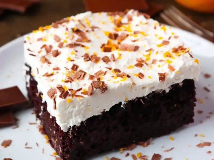 Chocolate Orange Poke Cake with Citrus Glaze