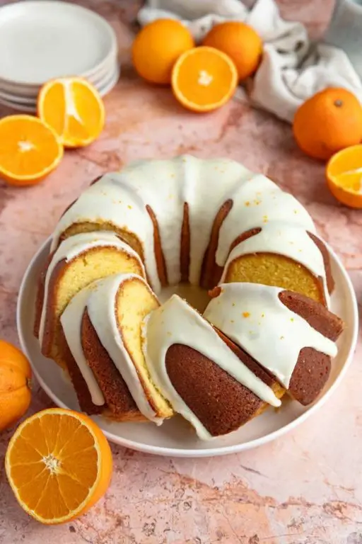 Chocolate Orange Pound Cake with Citrus Glaze