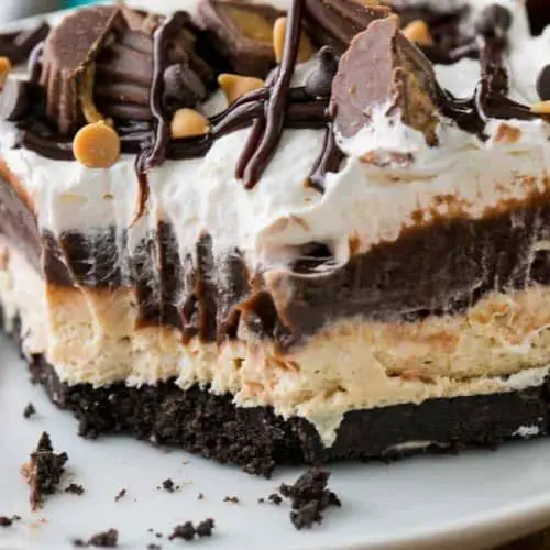 Chocolate Peanut Butter Dessert Lasagna