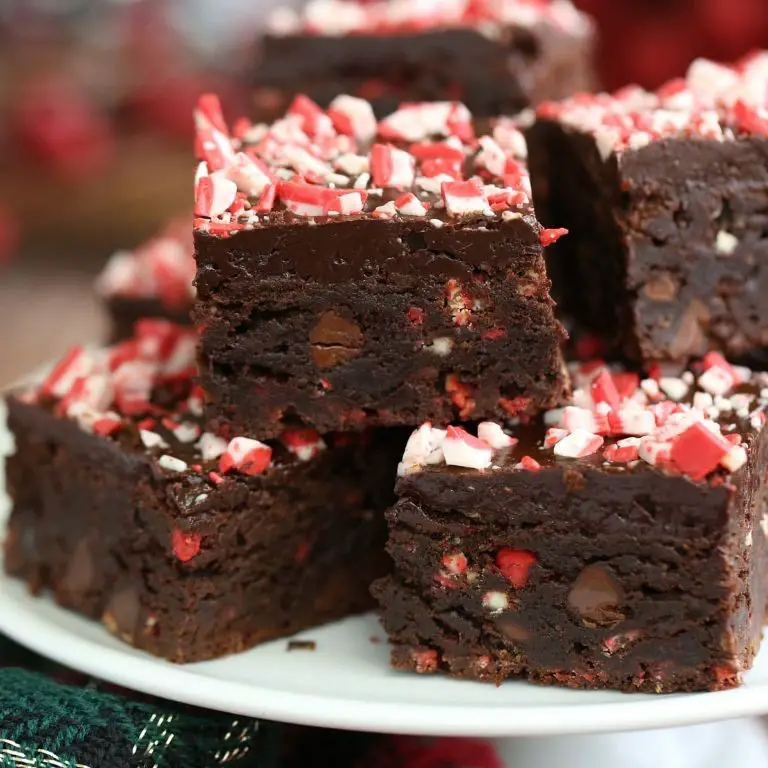 Chocolate Peppermint Crunch Brownies
