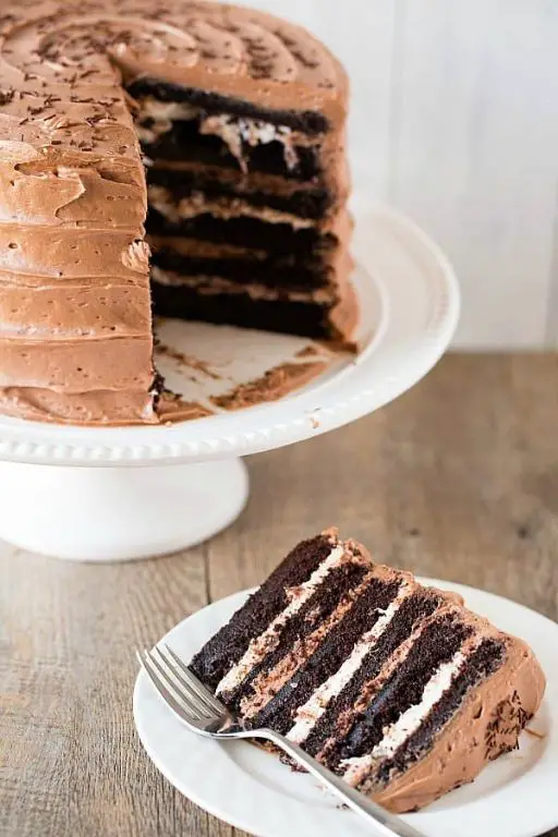 Chocolate Pound Cake with Marshmallow Fluff Filling