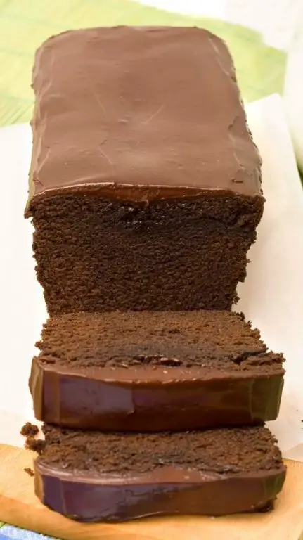 Chocolate Pound Cake with Whipped Ganache Topping