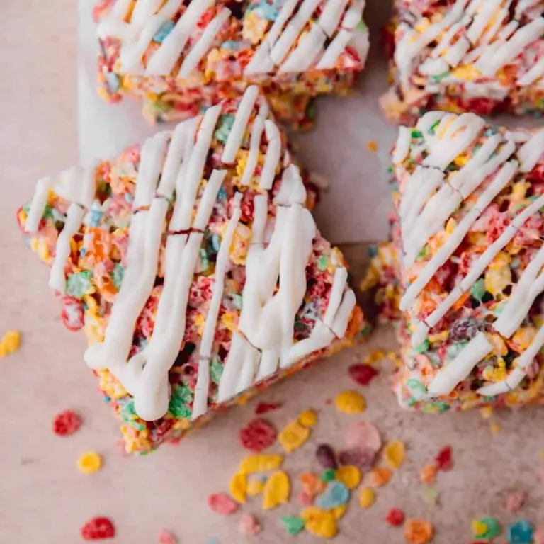 Chocolate-Dipped Fruity Pebbles Rice Crispy Bars