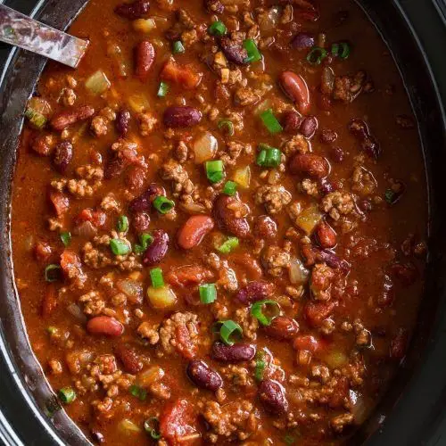 Chocolate-Infused Crock Pot Chili