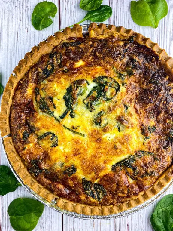 Chokeberry and Spinach Quiche