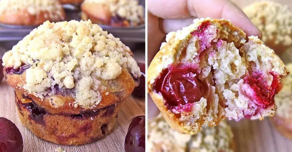 Chokecherry Muffins with Streusel Topping