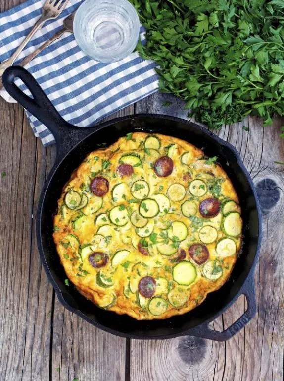 Chorizo and Zucchini Frittata