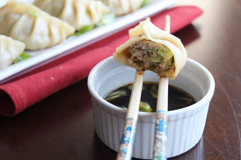Choy Sum and Pork Dumplings