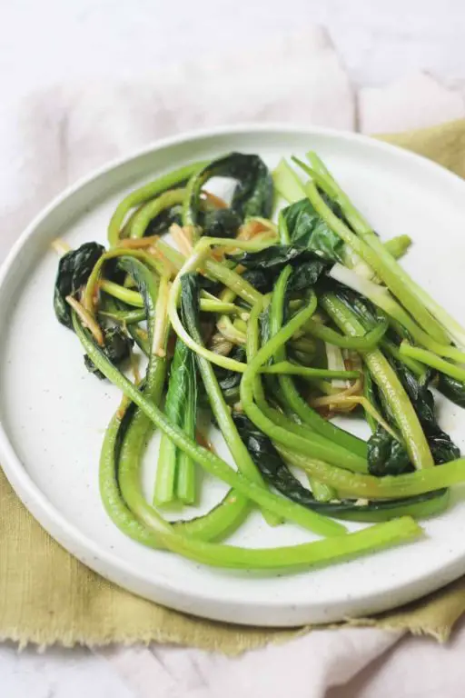 Choy Sum with Ginger and Garlic