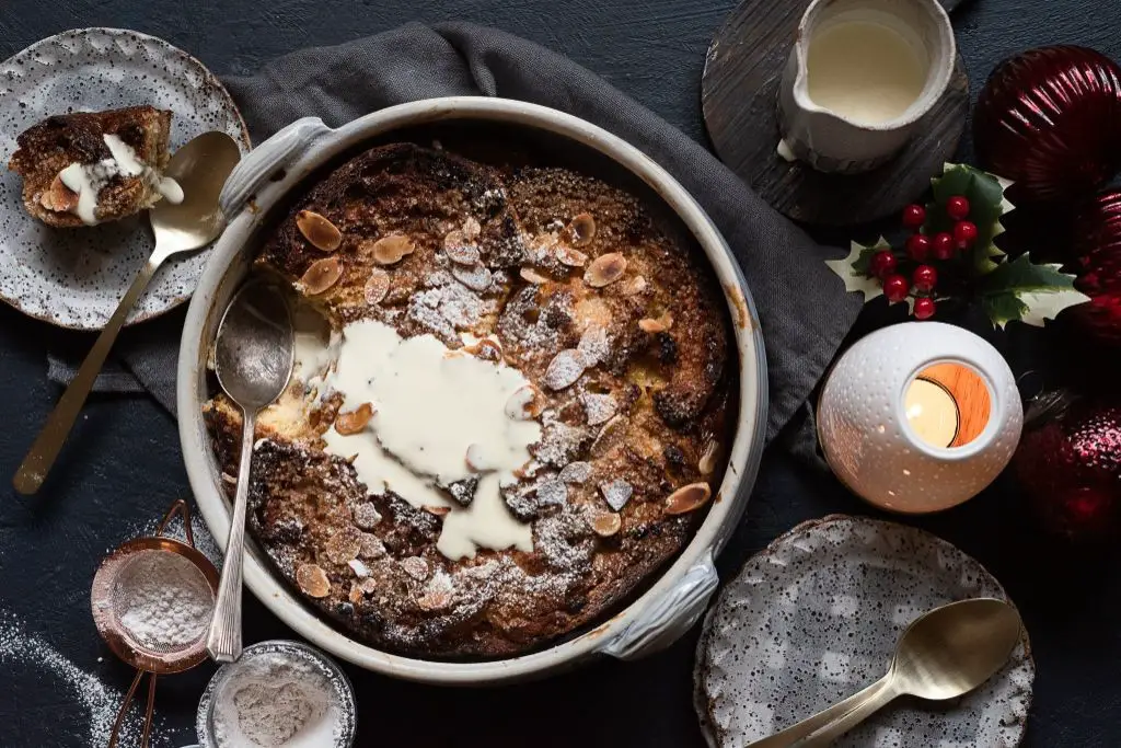 Christmas Pudding Bread and Butter Pudding
