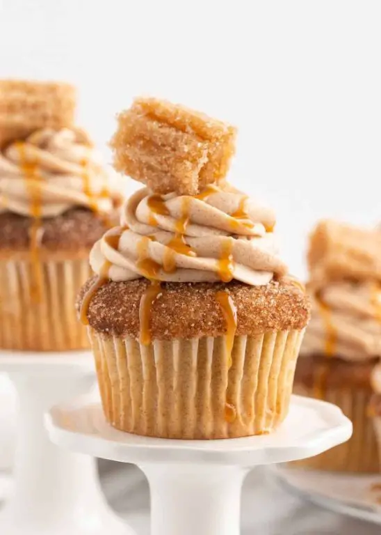 Churro Cupcakes with Cinnamon Buttercream