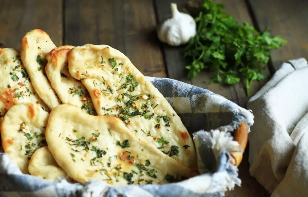 Cilantro Garlic Naan Bread