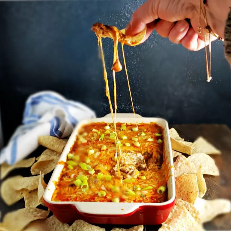 Cincinnati Chili Dip with Tortilla Chips