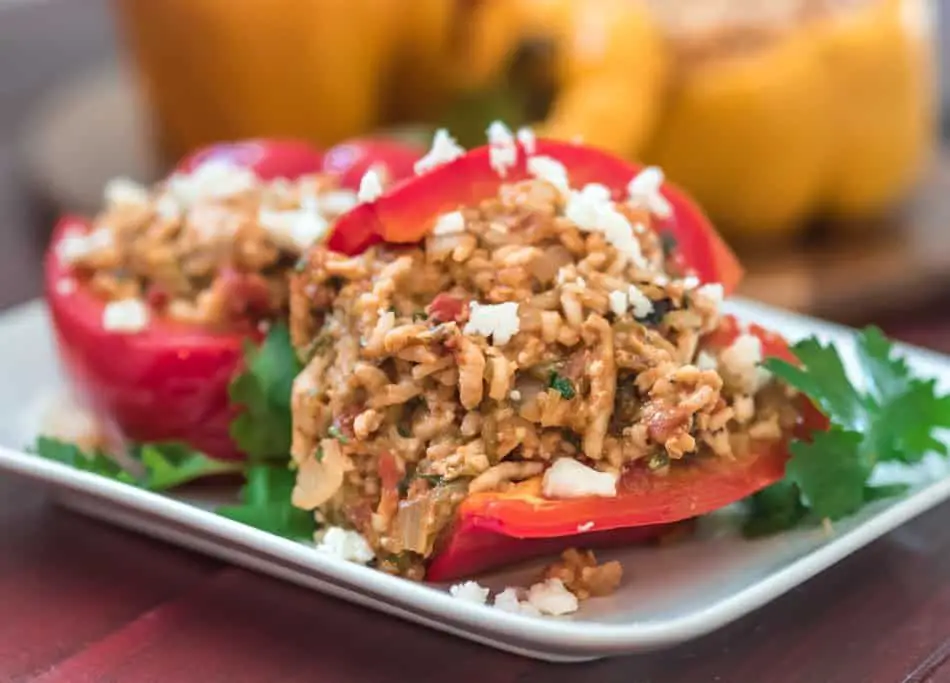 Cincinnati Chili Stuffed Bell Peppers