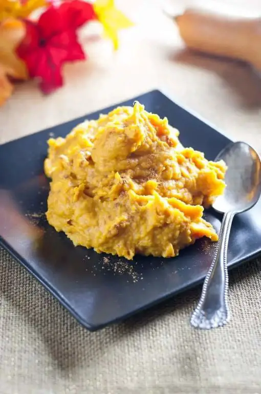Cinnamon Vanilla Mashed Butternut Squash