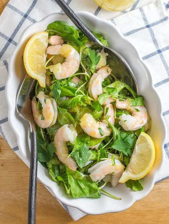 Citrus Shrimp and Arugula Salad