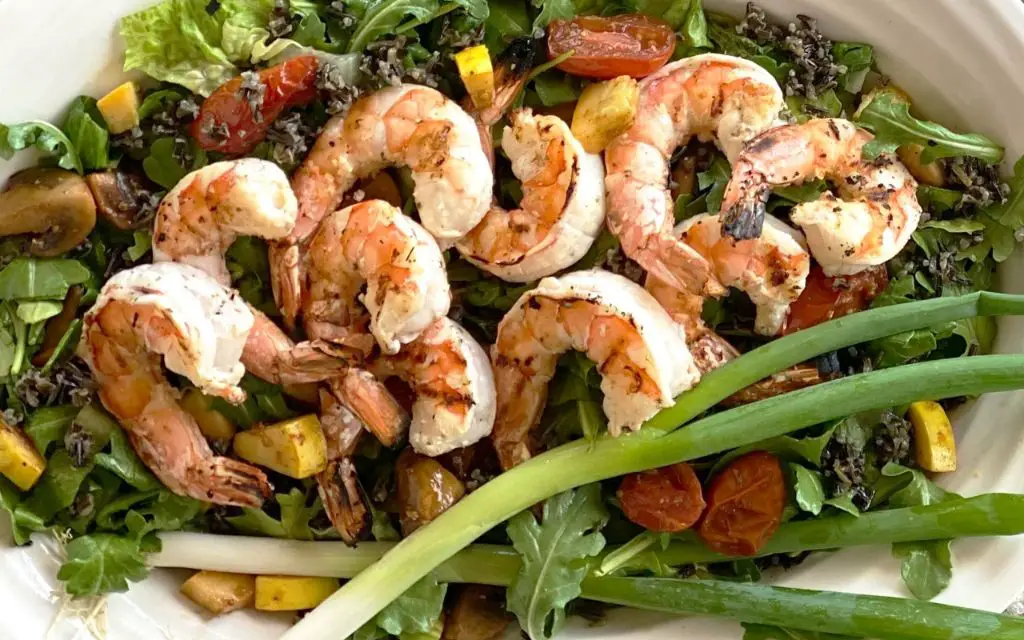 Citrus Wild Rice Salad with Shrimp