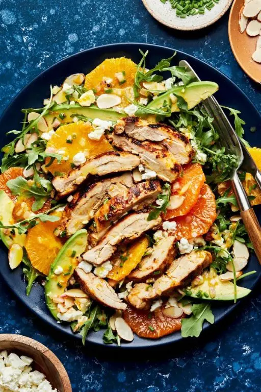Citrus-Marinated Shredded Chicken Salad