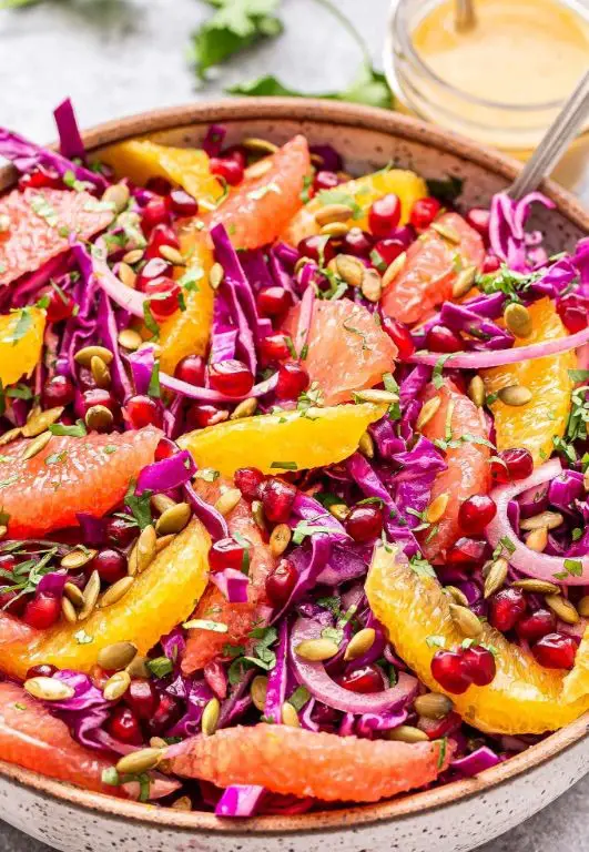 Citrusy Cabbage and Orange Salad
