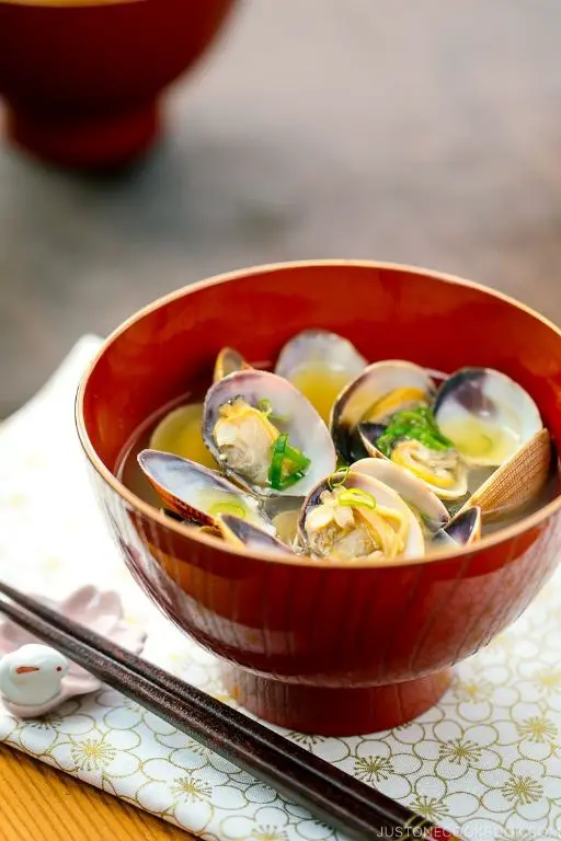 Clam Miso Soup with Ginger