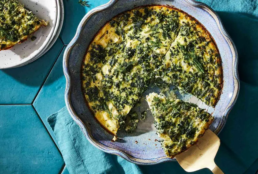 Clams Casino Quiche with Spinach and Feta
