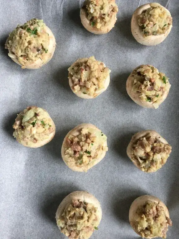 Clams Casino Stuffed Mushrooms with Pancetta