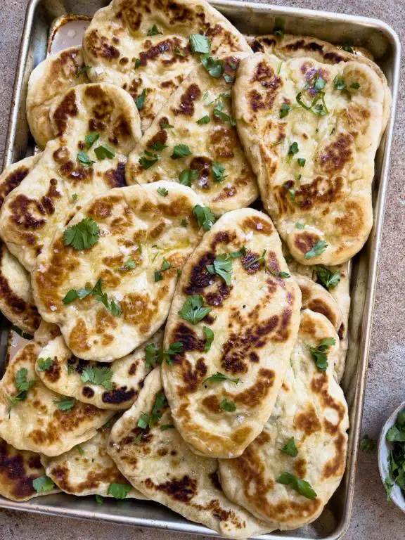 Clarified Butter Garlic Naan