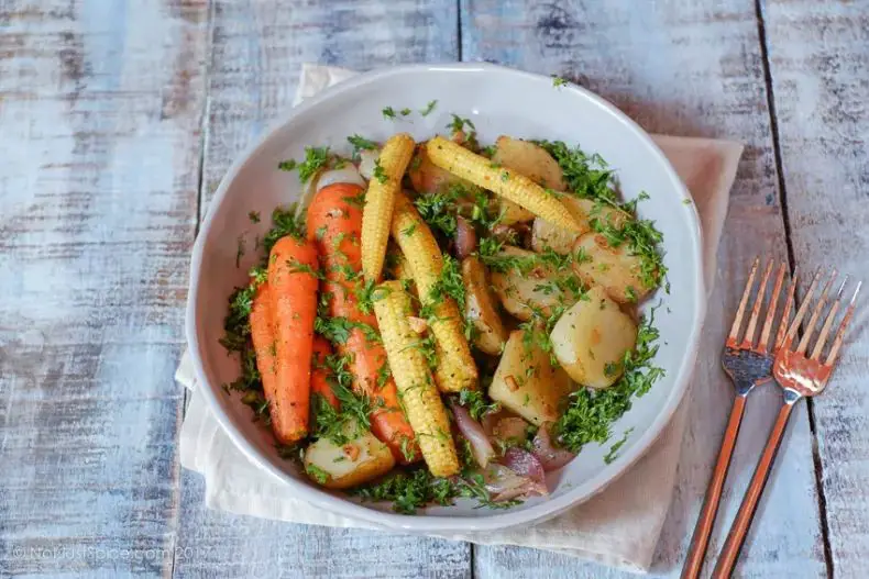 Clarified Butter Roasted Vegetables