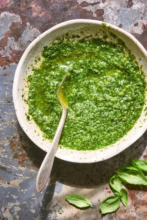 Classic Basil Pesto with Pine Nuts