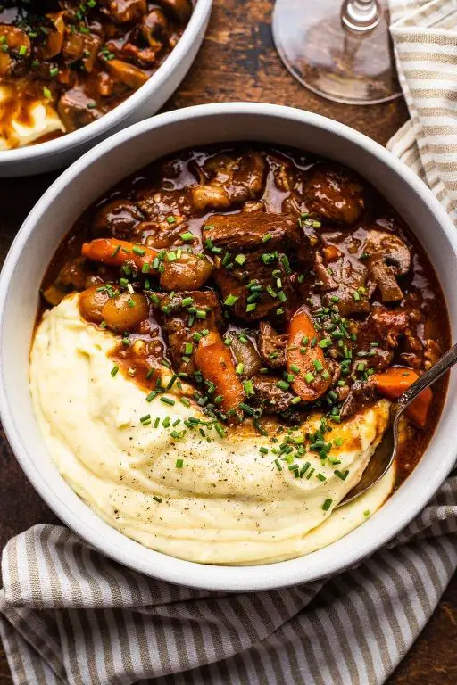 Classic Beef Bourguignon Stew