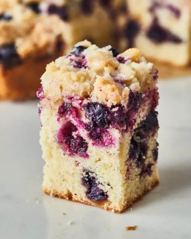 Classic Blueberry Buckle with Cinnamon Streusel