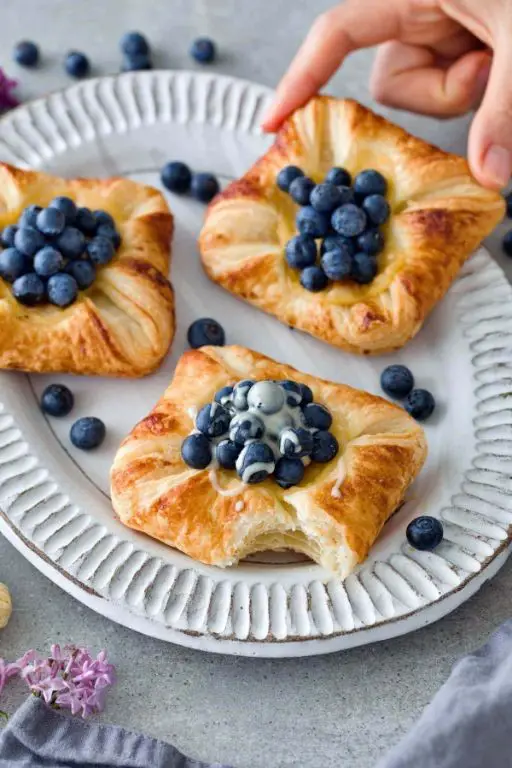 Classic Blueberry Danish Pastry