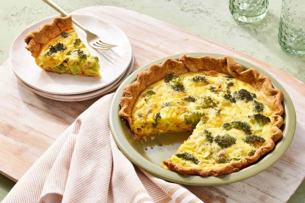 Classic Broccoli Cheddar Quiche