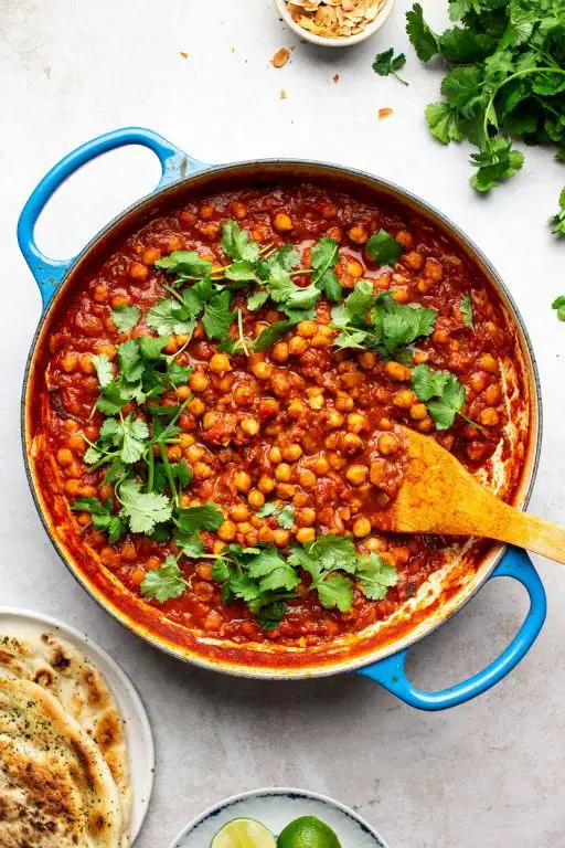 Classic Chana Masala with Fresh Coriander