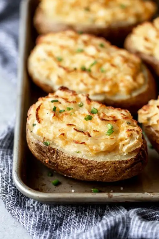Classic Cheesy Twice Baked Potatoes