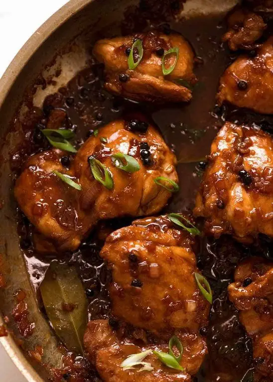 Classic Chicken Adobo with Garlic and Soy Sauce