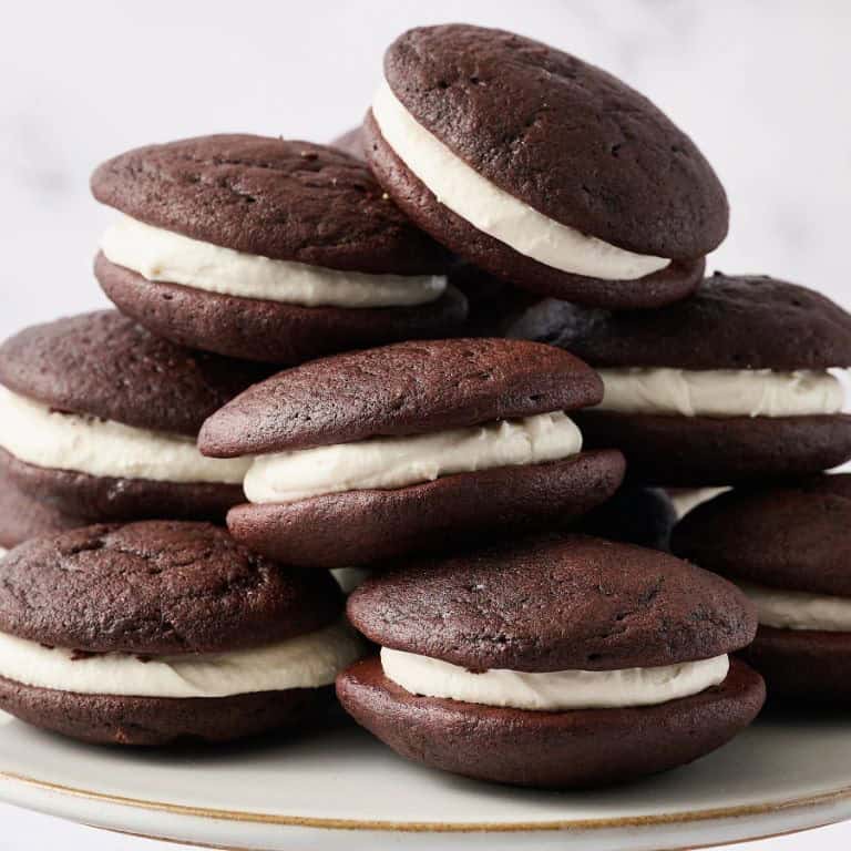 Classic Chocolate Whoopie Pies with Vanilla Cream Filling