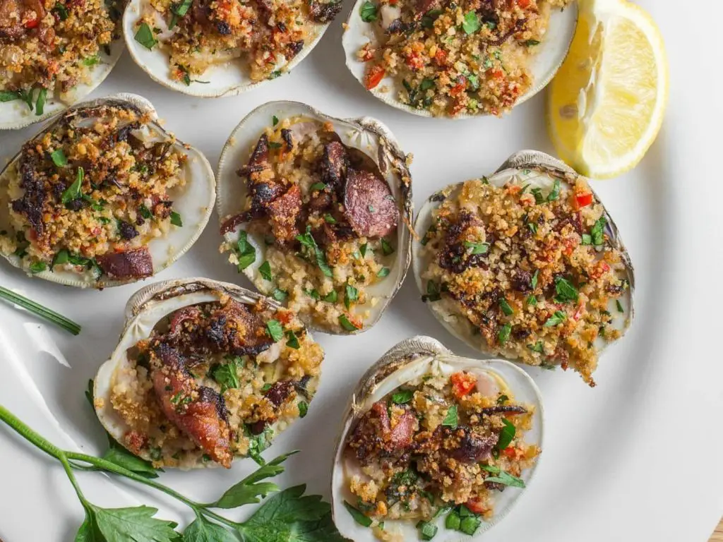 Classic Clams Casino with Bacon and Breadcrumbs